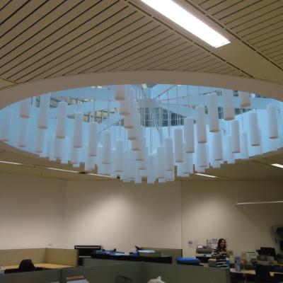 Rondo Baffles White Open Plan Office State Library NSW